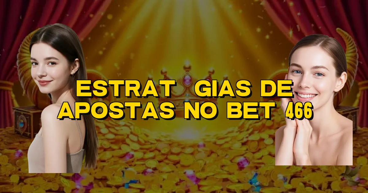 Estratégias De Apostas No Bet 466 Oficial